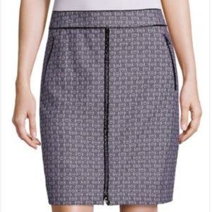 ❤️TORY BURCH❤️Chaumont Printed Zip-Pocket Skirt, A LINE, Gemini. NWT!